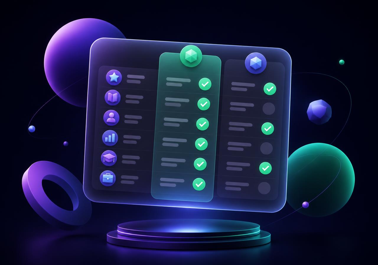 Illustration comparing ACRY AI with other learning platforms