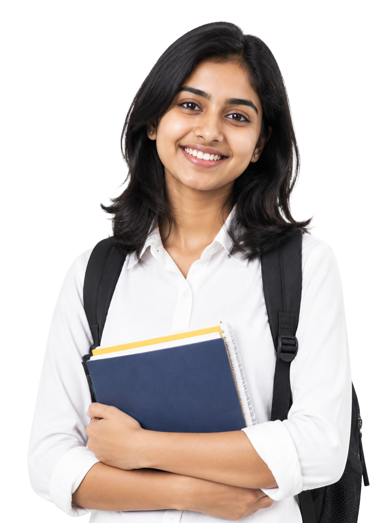 ACRY learner holding study material